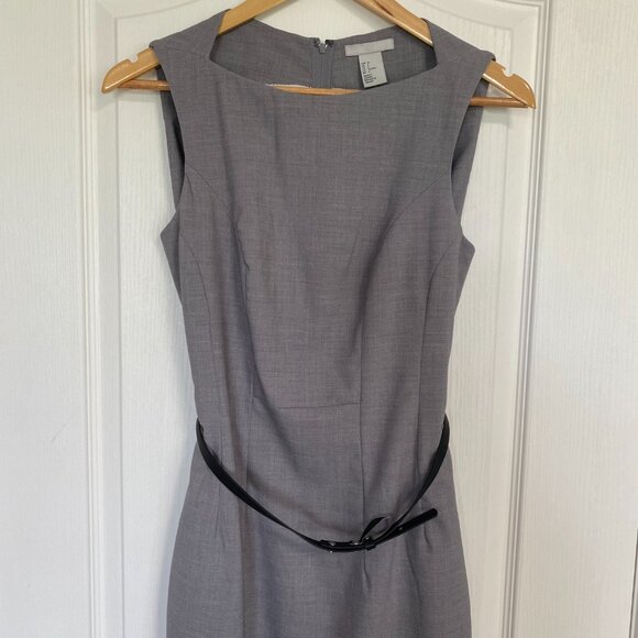 H&M Grey Pencil Dress Size 6 NWT - Picture 2 of 8